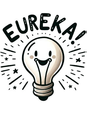 Illustration d'une ampoule avec le mot Eureka pour les créations personnalisées