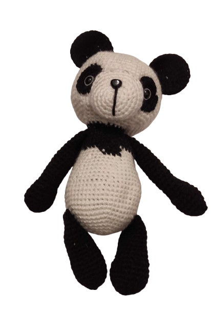Peluche petit panda en crochet